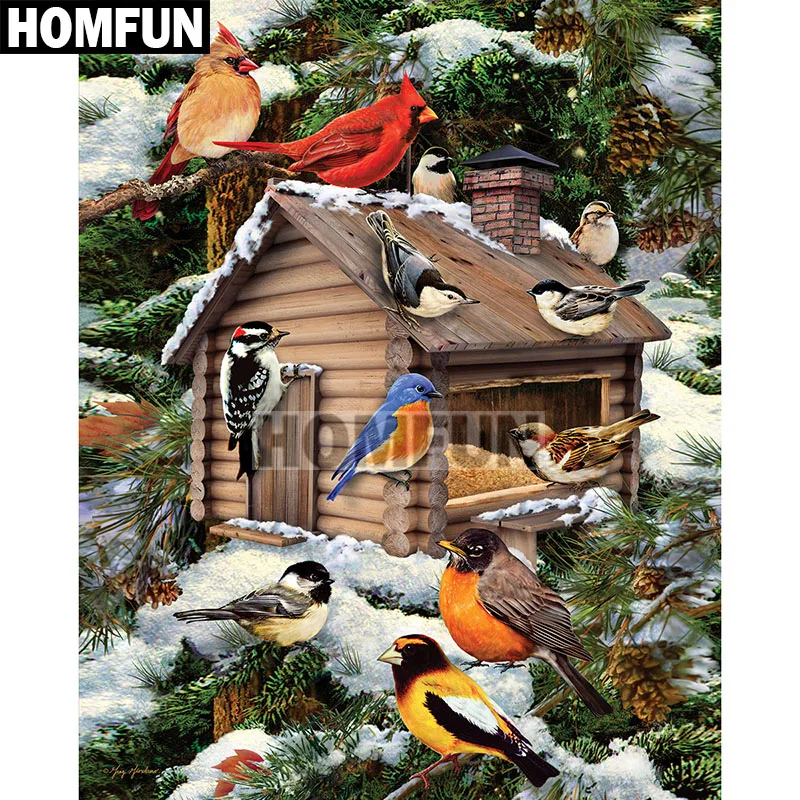 HOMFUN Full Square/Round Drill 5D DIY Diamond Painting "Birdhouse Bird" 3D Embroidery Cross Stitch 5D Home Decor A00757
HOMFUN Full Square/Round Drill 5D DIY Diamond Painting "Birdhouse Bird" 3D Embroidery Cross Stitch 5D Home Decor A00757