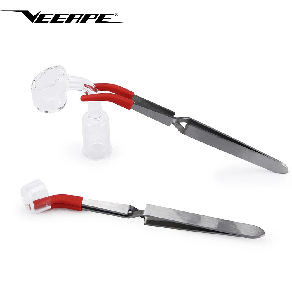 Veeape Stainless steel Tipped Tweezer Dab Tool Electronic Cigarette Accessories glass bowl removal dabber tool holder
Veeape Stainless steel Tipped Tweezer Dab Tool Electronic Cigarette Accessories glass bowl removal dabber tool holder