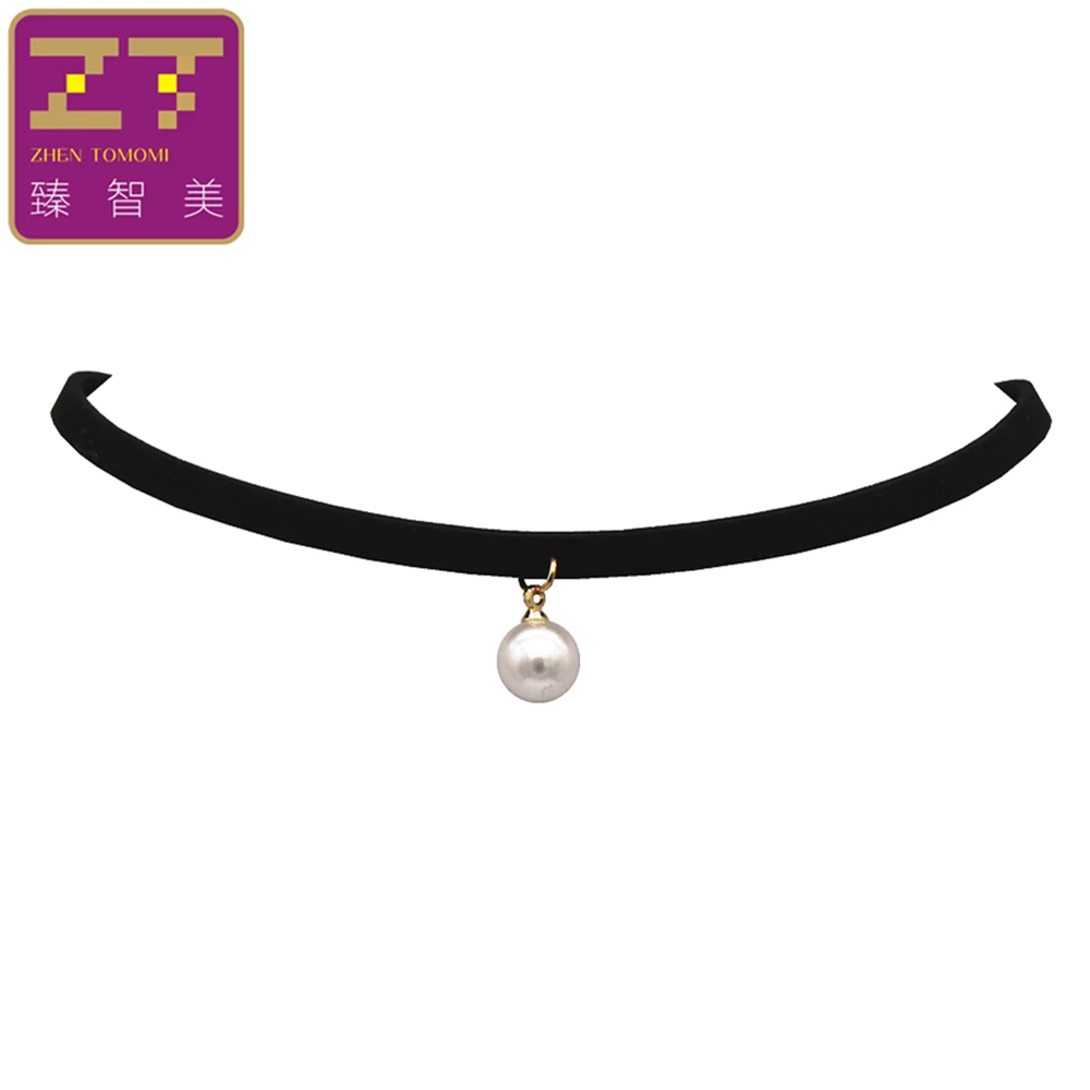 Fashion Torques Collar Necklace Women Bijoux Pure Black Velvet Leather Simulated Pearl Chokers Necklace For Women 2018 Jewelry
Fashion Torques Collar Necklace Women Bijoux Pure Black Velvet Leather Simulated Pearl Chokers Necklace For Women 2018 Jewelry