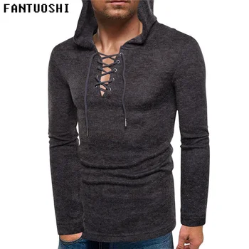 Sweater Men 2018 autumn New Slim Solid Color Hooded Long Sleeve Knitted Pullovers High Quality Coat black Plus Size 3XL
Sweater Men 2018 autumn New Slim Solid Color Hooded Long Sleeve Knitted Pullovers High Quality Coat black Plus Size 3XL