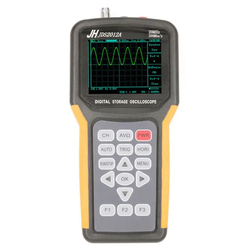 JINHANIC JDS2012A Digital Handheld Oscilloscope 1 Channels 20MHz 200MSa/s Sample Rate Os (EU Plug)
JINHANIC JDS2012A Digital Handheld Oscilloscope 1 Channels 20MHz 200MSa/s Sample Rate Os (EU Plug)