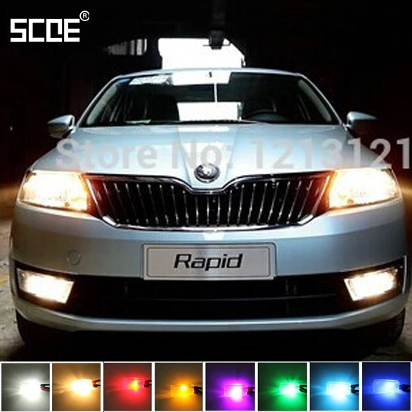2X SCOE 30SMD 5050 светодиодный автомобильный Стайлинг источник светильник для Skoda Octavia