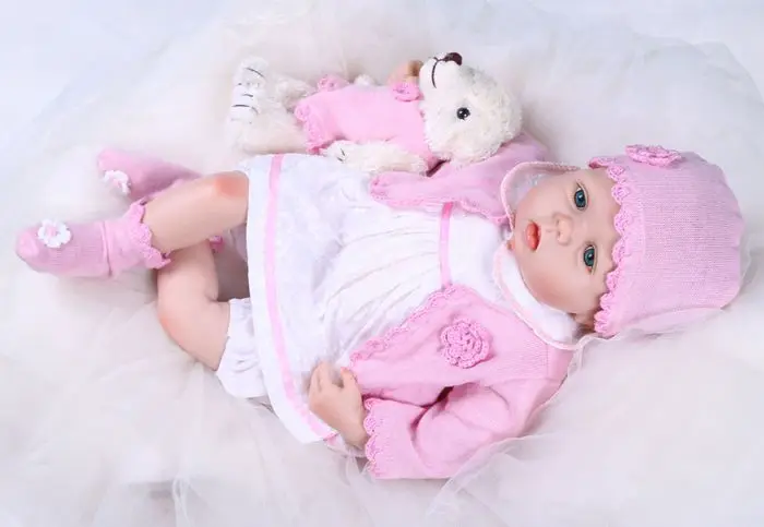 DOLLMAI Boneca Reborn 19inch Soft Silicone Vinyl Doll 48cm Princess Reborn Baby Doll cute Newborn Lifelike Bebe Reborn gift toy
DOLLMAI Boneca Reborn 19inch Soft Silicone Vinyl Doll 48cm Princess Reborn Baby Doll cute Newborn Lifelike Bebe Reborn gift toy