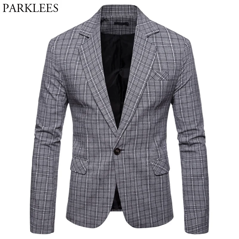 Fashion Glen Plaid Blazer Jacket Men 2018 Spring Autumn New One Button Blazers Men Suits Causal Buisness Formal Blazer Masculino
Fashion Glen Plaid Blazer Jacket Men 2018 Spring Autumn New One Button Blazers Men Suits Causal Buisness Formal Blazer Masculino