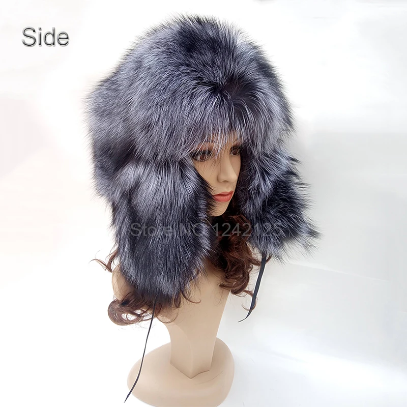 New Winter Russia Women Men Female real silver fox fur hat full warm boy girl outdoor Whole fox fur hat ear Earmuff fur hats cap
New Winter Russia Women Men Female real silver fox fur hat full warm boy girl outdoor Whole fox fur hat ear Earmuff fur hats cap