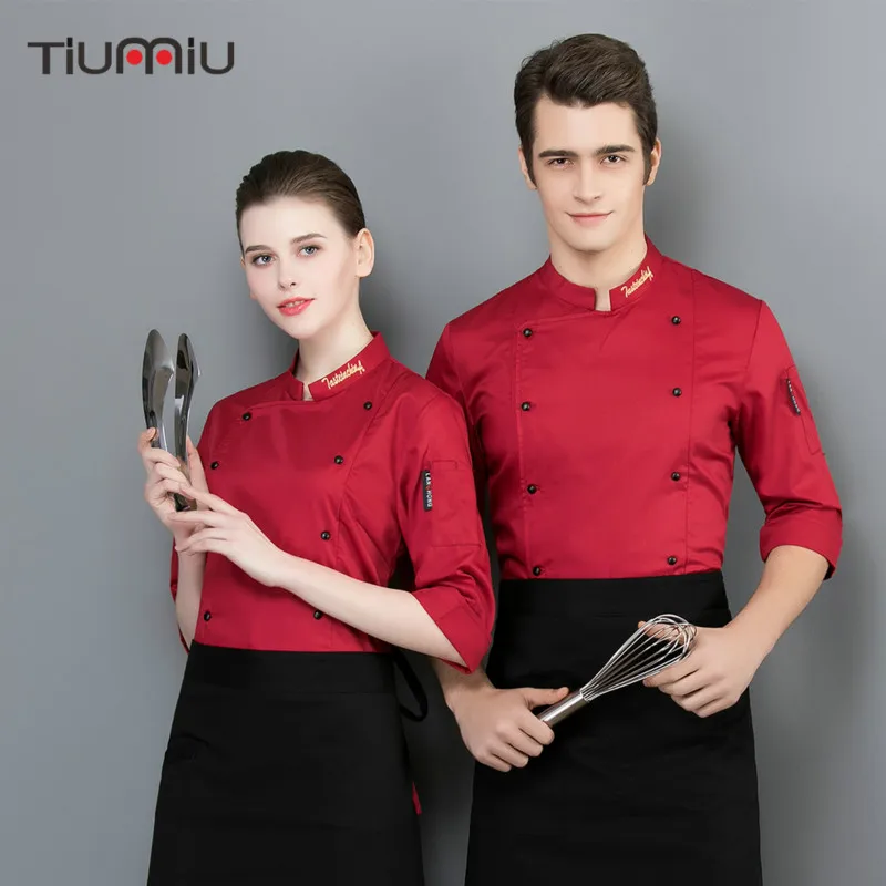 Chef Uniform Seven-quarter Sleeve Jacket Kol Saati Catering Filipinas De Chef Kitchen Bakery Hotel Work Coat Chef Clothes
Chef Uniform Seven-quarter Sleeve Jacket Kol Saati Catering Filipinas De Chef Kitchen Bakery Hotel Work Coat Chef Clothes