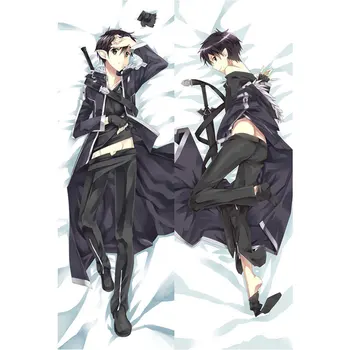 

Anime Sword Art Online pillow Cover sexy Asuna Kirito Pillowcase 3D Double-sided Bedding Hugging Body pillowcase Customize SAO03