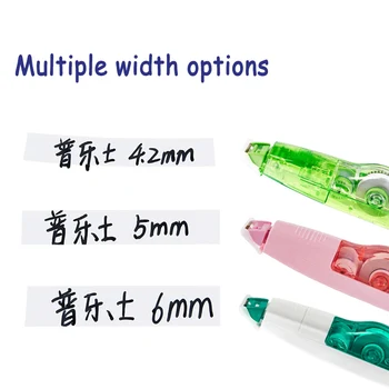 

PLUS WH-625R Correction Tape & Replace/Refillable type Transparent Color Whiper Correction Tape Refill Cute Novelty Decorative