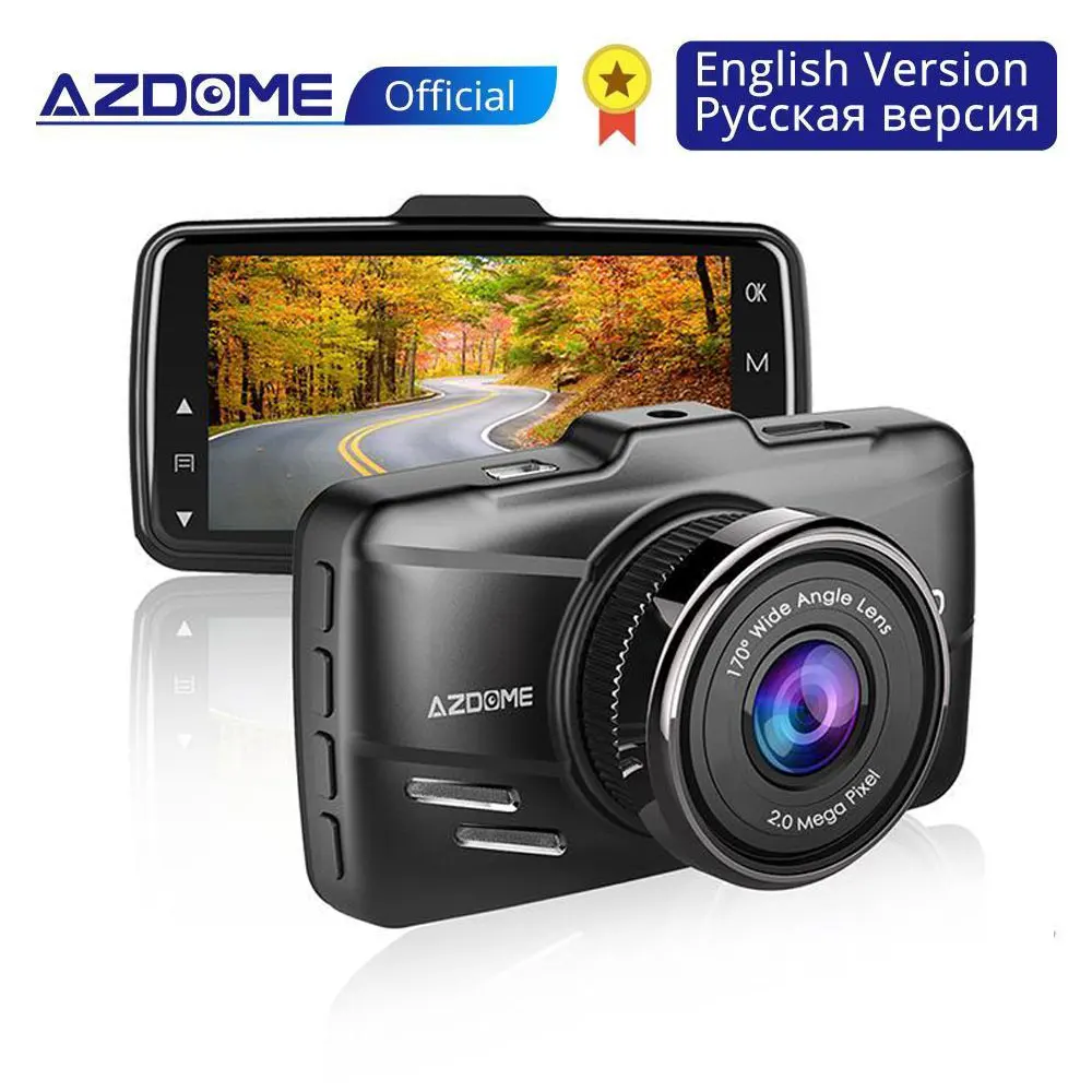 AZDOME 170 Degree Wide Angle Lens DVR Loop Recording G-Sensor Tachograph 1080P Full HD Car Camera Single Cam Driving Recorder
AZDOME 170 Degree Wide Angle Lens DVR Loop Recording G-Sensor Tachograph 1080P Full HD Car Camera Single Cam Driving Recorder