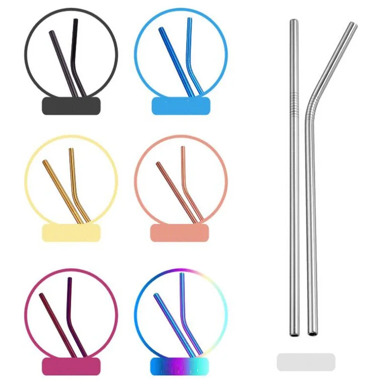 500pcs/lot 265mm*6mm Colorful 304 Stainless Steel Straws Reusable Drinking Straw High Quality Bent Metal Straw Factory wholesale
500pcs/lot 265mm*6mm Colorful 304 Stainless Steel Straws Reusable Drinking Straw High Quality Bent Metal Straw Factory wholesale