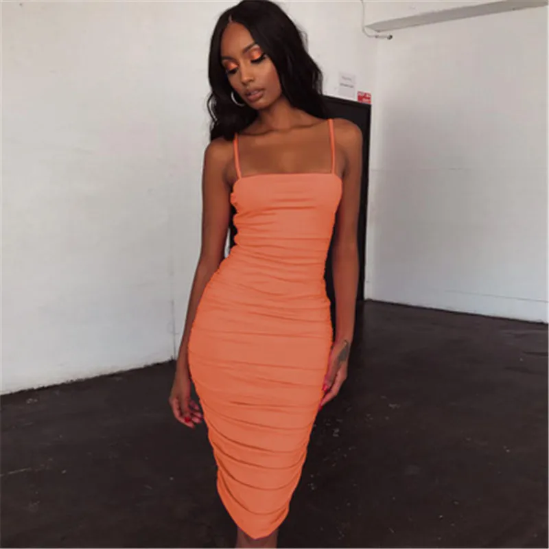 Summer Dress Women Spaghetti Strap Sexy Dress New Sleeveless Solid Party Club Straight Bodycon Dress vestidos de verano 30
Summer Dress Women Spaghetti Strap Sexy Dress New Sleeveless Solid Party Club Straight Bodycon Dress vestidos de verano 30