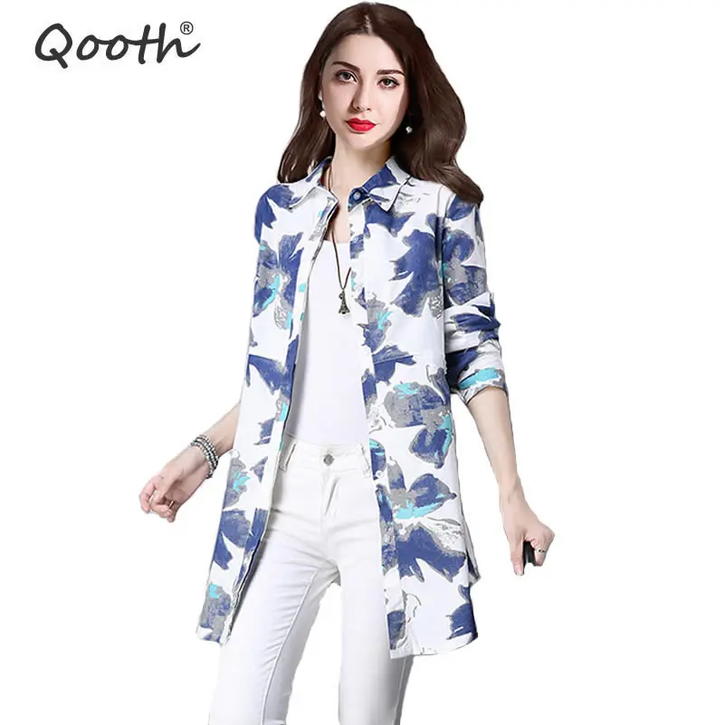 Qooth Spring New Linen Floral Print Blouse Casual Women's Loose Long Sleeve Blouse Turn Down Collar Tops Blouse Size 2XL QH046
Qooth Spring New Linen Floral Print Blouse Casual Women's Loose Long Sleeve Blouse Turn Down Collar Tops Blouse Size 2XL QH046