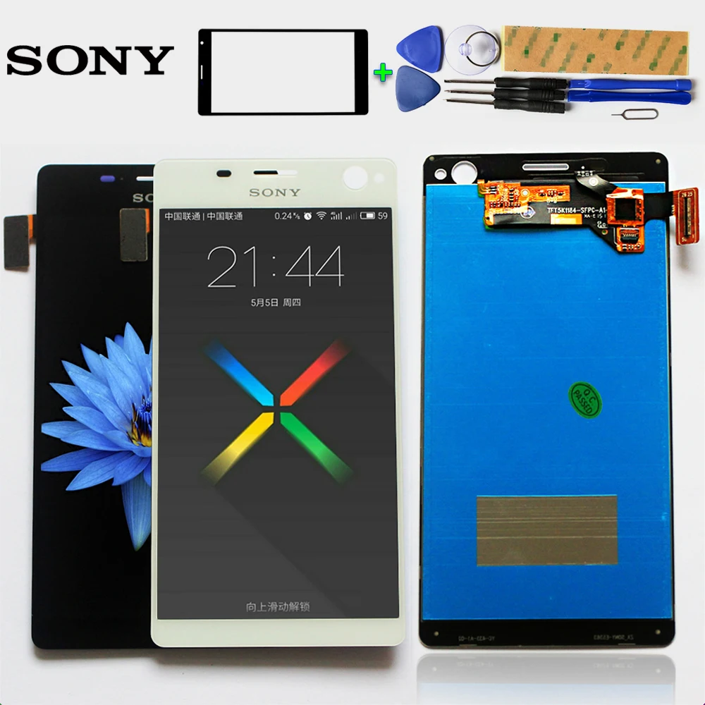 100% Tested Touch Screen For SONY Xperia C4 E5303 E5306 E5333 E5353 LCD Display Digitizer Assembly 5.5 inch with Free tools
100% Tested Touch Screen For SONY Xperia C4 E5303 E5306 E5333 E5353 LCD Display Digitizer Assembly 5.5 inch with Free tools