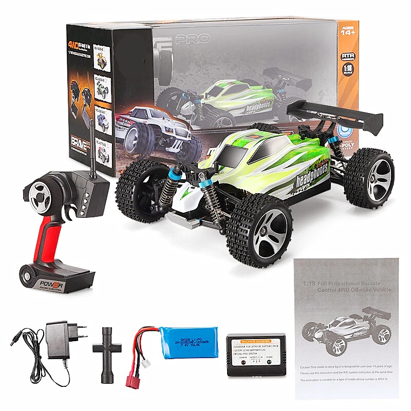 Newlegocar 70KM/H 1:18 4WD RC Car A959 Updated Version A959-B 2.4G Radio Control Truck RC Racing Buggy Highspeed Off-Road Car
Newlegocar 70KM/H 1:18 4WD RC Car A959 Updated Version A959-B 2.4G Radio Control Truck RC Racing Buggy Highspeed Off-Road Car