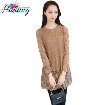Women Sweater Winter Mid long Bottoming Shirt Sweater Autumn Solid color Lace stitching Sweater Female Pullovers Knitted WIN38
Women Sweater Winter Mid long Bottoming Shirt Sweater Autumn Solid color Lace stitching Sweater Female Pullovers Knitted WIN38