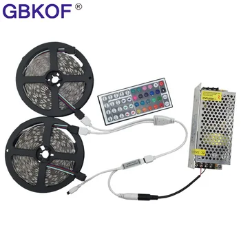 10M 5050 RGB LED Strip Light 2*5m 60leds/M SMD Flexible Bar Light+44 Key IR Remote Controller+DC 12 V 10A Power Adapter
10M 5050 RGB LED Strip Light 2*5m 60leds/M SMD Flexible Bar Light+44 Key IR Remote Controller+DC 12 V 10A Power Adapter