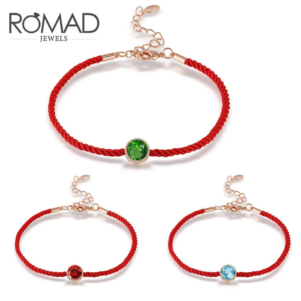 ROMAD Fashion Women Lucky Red Cord Thread String Rope Chain with CZ Zirconia Rose Gold Color Bracelet for Female pulseras R4
ROMAD Fashion Women Lucky Red Cord Thread String Rope Chain with CZ Zirconia Rose Gold Color Bracelet for Female pulseras R4