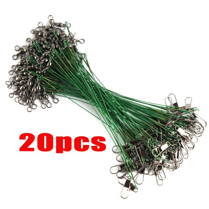 20PCS 10CM Fishing Wire Leader Line Trace Lure Fishhook Line Fishing Accessories Connector Stainless Steel Rolling Swivels X321
20PCS 10CM Fishing Wire Leader Line Trace Lure Fishhook Line Fishing Accessories Connector Stainless Steel Rolling Swivels X321