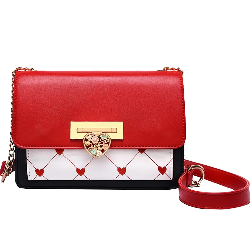 Bag Girl 2019 Fashion Women Heart Chain Collision Small Square Bags Shoulder Oblique Purses and Handbags Evening Clutch Bags
Bag Girl 2019 Fashion Women Heart Chain Collision Small Square Bags Shoulder Oblique Purses and Handbags Evening Clutch Bags