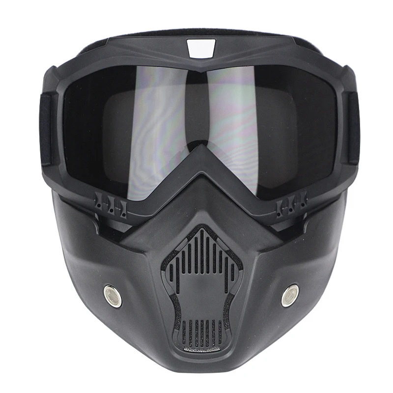 New motorcycle face mask dust mask with detachable Goggles And Mouth Filter for modular for Open Face moto Vintage Helmets
New motorcycle face mask dust mask with detachable Goggles And Mouth Filter for modular for Open Face moto Vintage Helmets