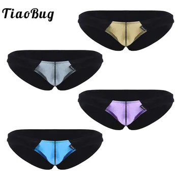 TiaoBug Mens Lingerie Color Block Bulge Pouch Low Rise Stretchy Bikini Briefs Sexy Male Men Stretchy Soft Underwear Panties
TiaoBug Mens Lingerie Color Block Bulge Pouch Low Rise Stretchy Bikini Briefs Sexy Male Men Stretchy Soft Underwear Panties