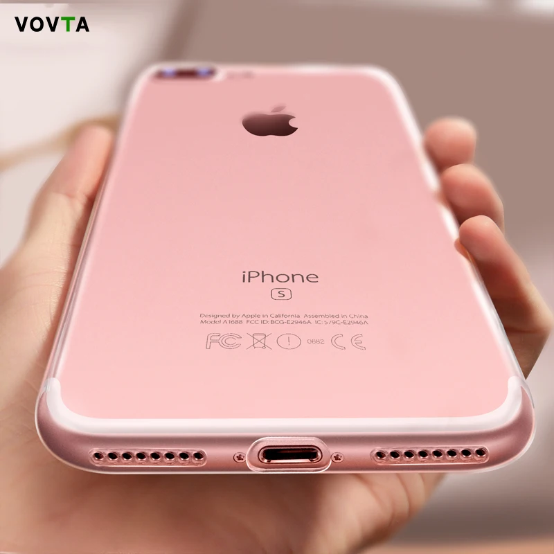 VOVTA Ultra Thin Soft TPU Case For iPhone 7 8 Clear Crystal Soft TPU Silicone Case For iPhone 8 7 Plus Phone Cases Capa Coque
VOVTA Ultra Thin Soft TPU Case For iPhone 7 8 Clear Crystal Soft TPU Silicone Case For iPhone 8 7 Plus Phone Cases Capa Coque