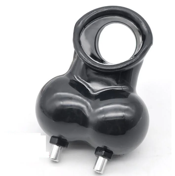 Male Electric Shock TPR Cockring Penis Ring Pendant Stimulate Scrotum Testicles Sleeve Adult Bondage Bdsm Sex Toy 3 Color | Красота и