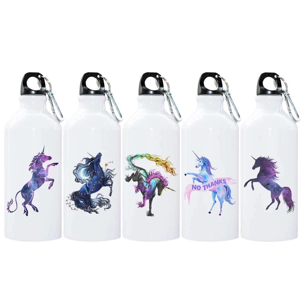 Christmas Gift Magic Unicorn Print Water Bottle 600ml Aluminum White Portable Sport Bottle Cool Design Printing For Camping
Christmas Gift Magic Unicorn Print Water Bottle 600ml Aluminum White Portable Sport Bottle Cool Design Printing For Camping
