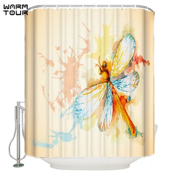 WARMTOUR Shower Curtain Watercolor Dragonfly Waterproof Shower Curtain Bathroom Decor
WARMTOUR Shower Curtain Watercolor Dragonfly Waterproof Shower Curtain Bathroom Decor