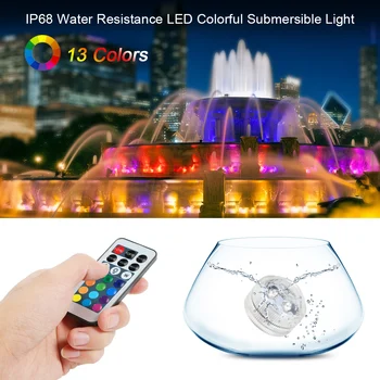 1/10/12 Pack RGB Led Underwater Light Pond Submersible IP68 Waterproof Fountain Light Remote Control Battery Operated
1/10/12 Pack RGB Led Underwater Light Pond Submersible IP68 Waterproof Fountain Light Remote Control Battery Operated