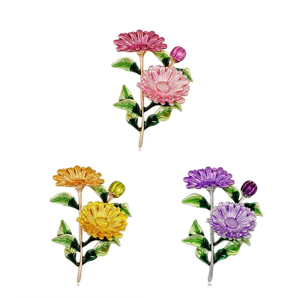 Elegant Ladies Enamel Chrysanthemum Flower Shape Romantic Brooches Personality Hijab Pins Fashion Jewelry Accessories Brooch Pin
Elegant Ladies Enamel Chrysanthemum Flower Shape Romantic Brooches Personality Hijab Pins Fashion Jewelry Accessories Brooch Pin