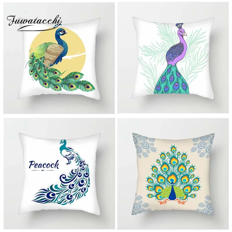 Fuwatacchi Multi-Color Peacock Animals Cushion Cover Beautiful Peahen Throw Pillow Cover Peacock Opening Pillowcases For Sofa
Fuwatacchi Multi-Color Peacock Animals Cushion Cover Beautiful Peahen Throw Pillow Cover Peacock Opening Pillowcases For Sofa