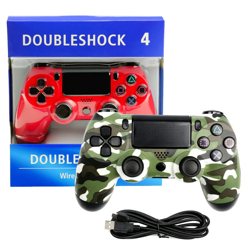 Wired Gamepad wireless Bluetooth controller Playstation Sony PS4 Controller Joystick Joypad for DualShock 4 Vibration Joystick
Wired Gamepad wireless Bluetooth controller Playstation Sony PS4 Controller Joystick Joypad for DualShock 4 Vibration Joystick