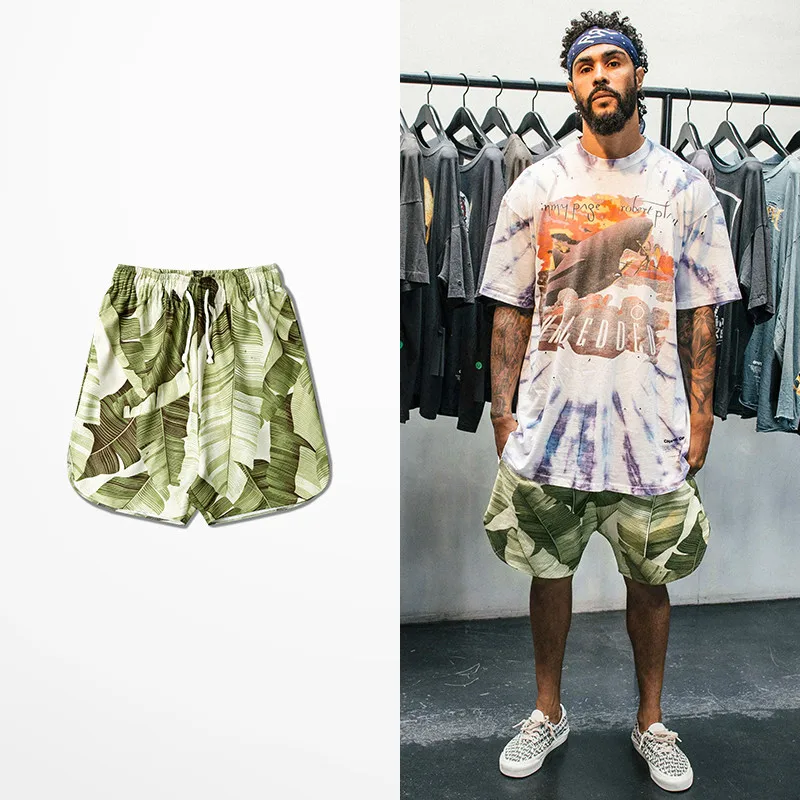 High Street Green Leaf Print Summer Men Shorts Side Opening Leisure Lovers Couple Men Beach Short Pants Hip Hop Kanye Shorts Men
High Street Green Leaf Print Summer Men Shorts Side Opening Leisure Lovers Couple Men Beach Short Pants Hip Hop Kanye Shorts Men