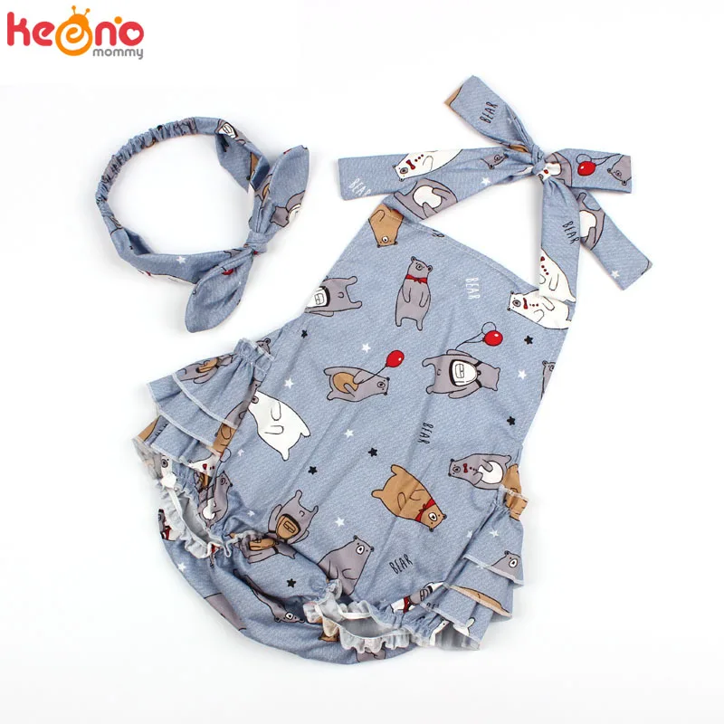 Newborn Baby Girls Boys Rompers with Headband Animal Bear Pattern Summer Jumpsuit Overall Cotton Baby Girls Sun Clothes
Newborn Baby Girls Boys Rompers with Headband Animal Bear Pattern Summer Jumpsuit Overall Cotton Baby Girls Sun Clothes