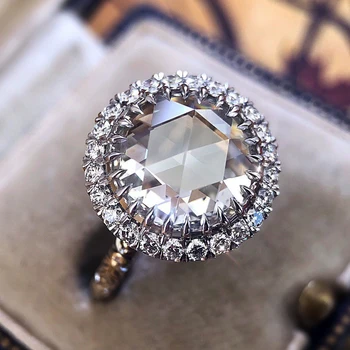 Elegant Original 925 Sterling Silver Rings for Women Round Crystal 1 Carat Zircon Wedding Engagement Ring Anillos Bijoux 
Elegant Original 925 Sterling Silver Rings for Women Round Crystal 1 Carat Zircon Wedding Engagement Ring Anillos Bijoux