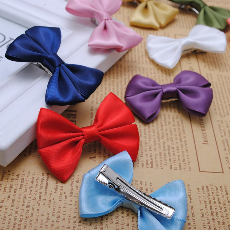 2pcs high quality 2 1/2" inches solid satin girls hair ribbon bows with alligator clip kids hairpin 2015 NEW ARRIVAL
2pcs high quality 2 1/2" inches solid satin girls hair ribbon bows with alligator clip kids hairpin 2015 NEW ARRIVAL
