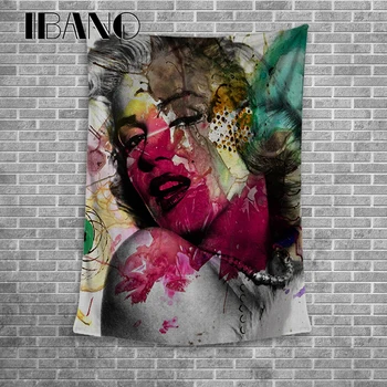 IBANO Marilyn Monroe Design Wall Tapestry Home Wall Art Hanging Polyester Tapestry Tablecloth Decoration for Kitchen Room Bar
IBANO Marilyn Monroe Design Wall Tapestry Home Wall Art Hanging Polyester Tapestry Tablecloth Decoration for Kitchen Room Bar