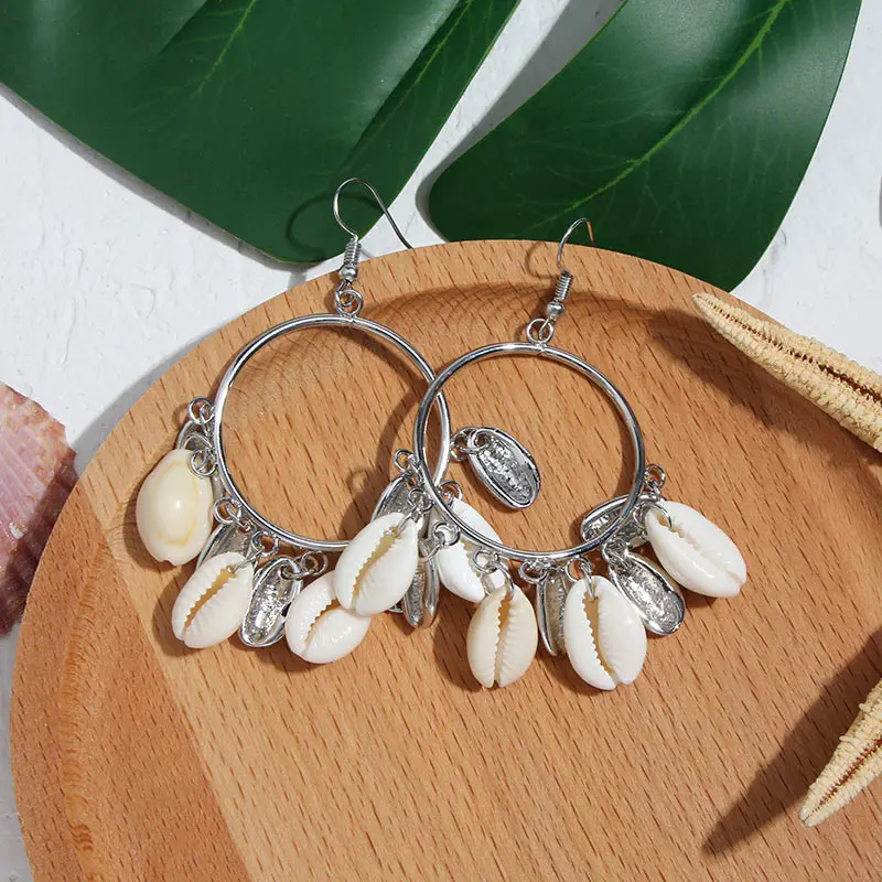 Flatfoosie New Shell Earrings for Women Summer 2019 Beach Jewelry Big Round Drop Earrings Girl Long Hanging Earrings Wholesale
Flatfoosie New Shell Earrings for Women Summer 2019 Beach Jewelry Big Round Drop Earrings Girl Long Hanging Earrings Wholesale