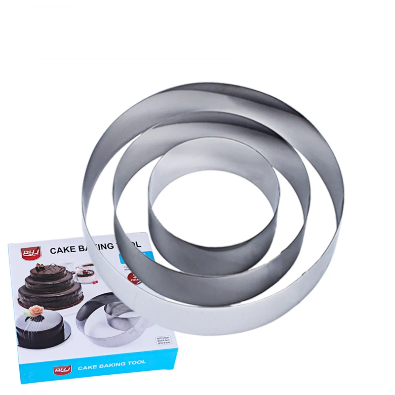 3PCS/set Stainless Steel Cake Cutter Mousse Rings Cookie Cutter big round Shape Cookie Mold Fondant Jelly baking tool
3PCS/set Stainless Steel Cake Cutter Mousse Rings Cookie Cutter big round Shape Cookie Mold Fondant Jelly baking tool