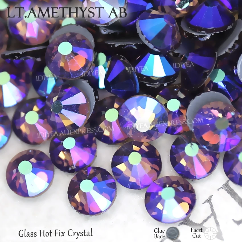Lt.Amethyst AB hot fix crystal strass flat back rhinestone hotfix stone for needlework wedding dress spangles glitter decoration
Lt.Amethyst AB hot fix crystal strass flat back rhinestone hotfix stone for needlework wedding dress spangles glitter decoration