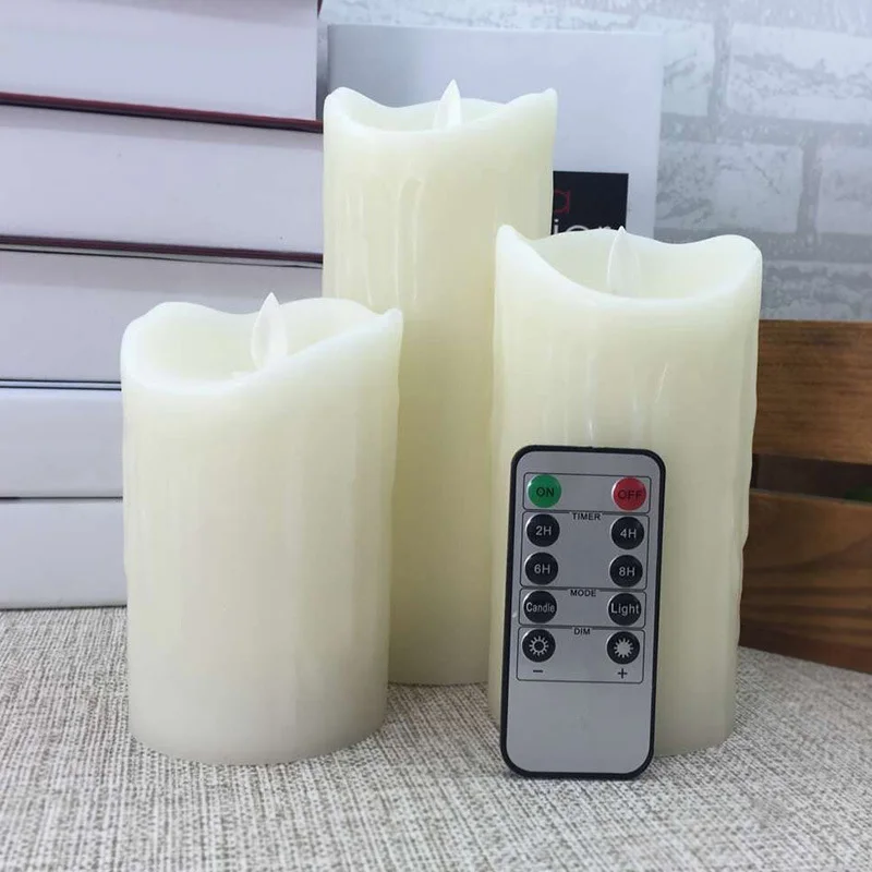 3Pcs LED Candles with Remote Control Outdoor Candles Flameless Home Decor Supplies @8 JDH99
3Pcs LED Candles with Remote Control Outdoor Candles Flameless Home Decor Supplies @8 JDH99