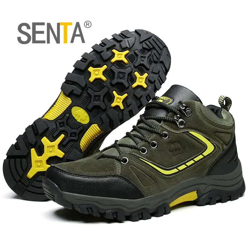 SENTA New Trend Autumn And Big Size Winter HIking shoes Breathable Outdoor Waterproof Hunting antiskid tourism Trend sneakers
SENTA New Trend Autumn And Big Size Winter HIking shoes Breathable Outdoor Waterproof Hunting antiskid tourism Trend sneakers