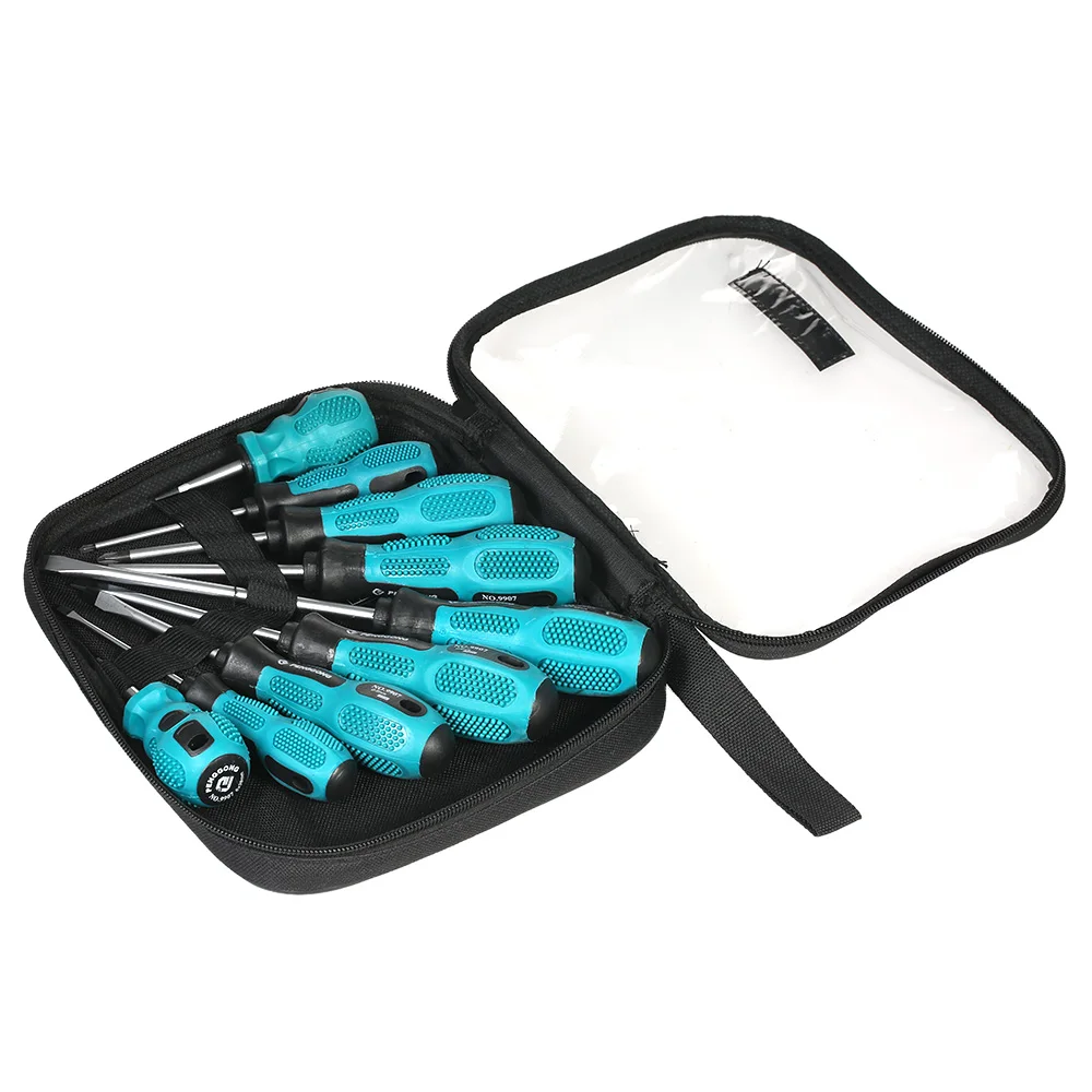 9pcs Multi-functional Insulated Screwdrivers Set with Magnetic Slotted and Phillips Bits Electrical Work Repair Tools Kit
9pcs Multi-functional Insulated Screwdrivers Set with Magnetic Slotted and Phillips Bits Electrical Work Repair Tools Kit