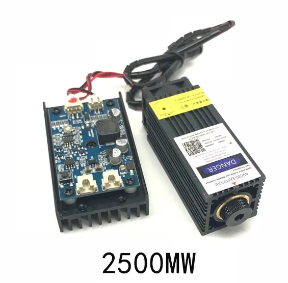 2500mw laser module 2.5w high power 445nm blue engraving machine accessories 12v ttl pmw
2500mw laser module 2.5w high power 445nm blue engraving machine accessories 12v ttl pmw