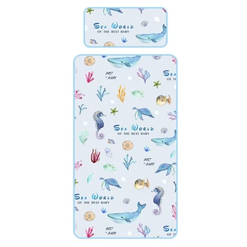 Baby insulation Waterproof Washable ice silk summer Ice Silk Pad With Pillow Cartoon Print Baby Mat
Baby insulation Waterproof Washable ice silk summer Ice Silk Pad With Pillow Cartoon Print Baby Mat
