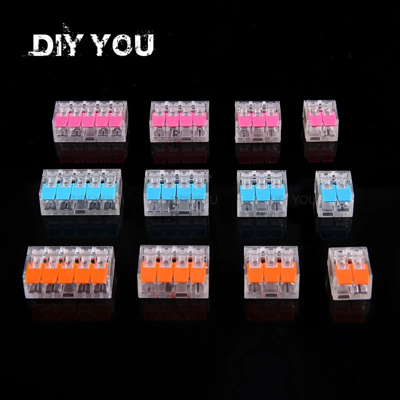 30/50/100Pcs Fast Wire Connectors Compact Wiring Connector push-in Conductor Terminal Block AWG WAGO 221/PCT-412/413/414/415
30/50/100Pcs Fast Wire Connectors Compact Wiring Connector push-in Conductor Terminal Block AWG WAGO 221/PCT-412/413/414/415