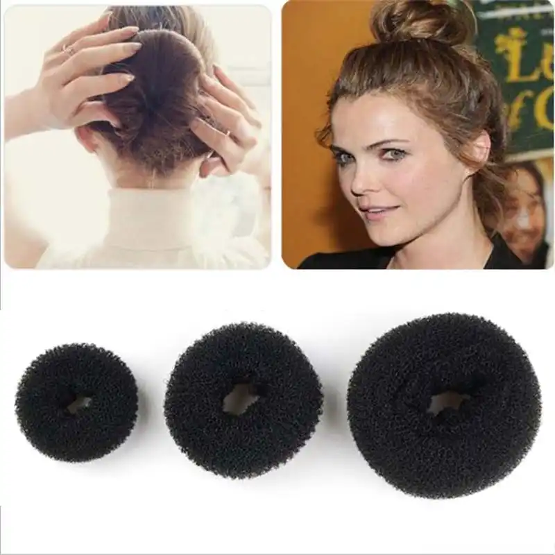 Donuts Hair Accessories 4 Sizes Hair Styling Ring Style Dispenser