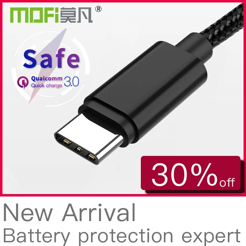 Original Mofi Micro USB Type C Cable fast charging data cable Nylon Data for Xiaomi Huawei Samsung Oneplus Type-C Phone Cable
Original Mofi Micro USB Type C Cable fast charging data cable Nylon Data for Xiaomi Huawei Samsung Oneplus Type-C Phone Cable