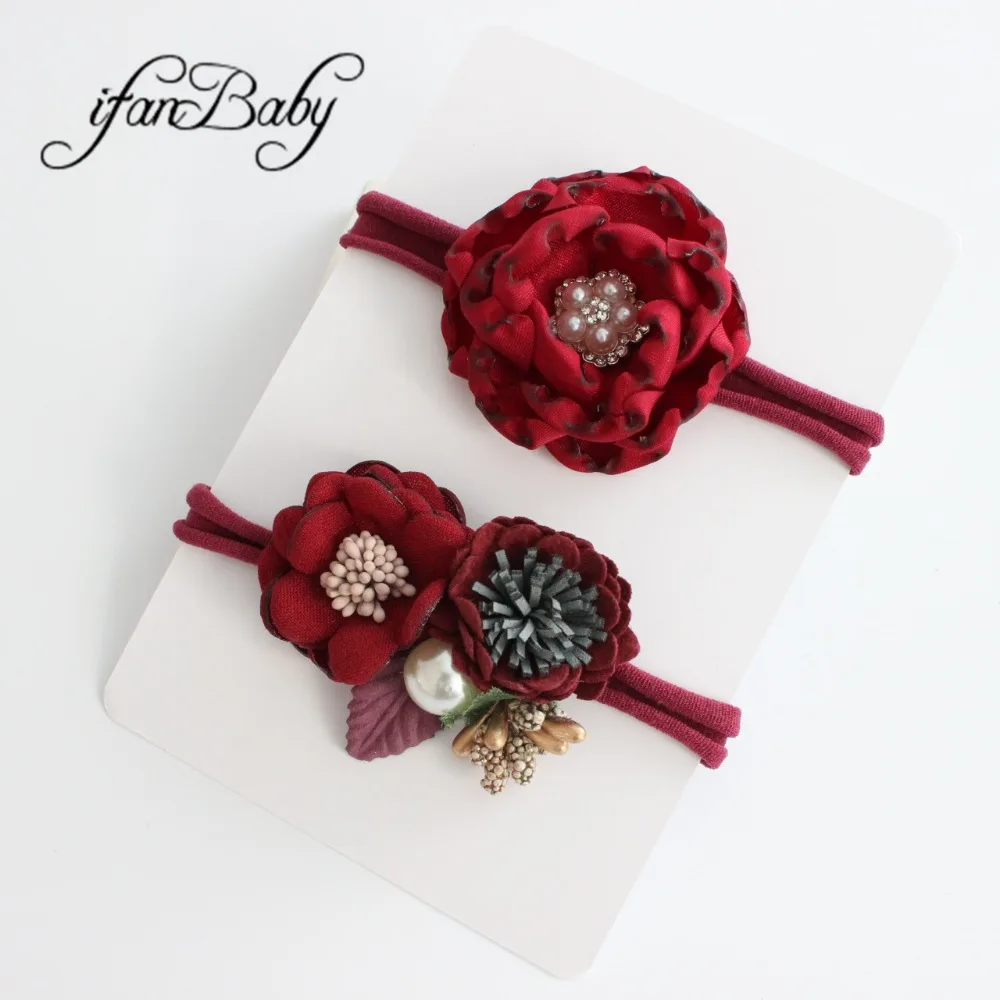 kids girl nylon flower headband (28)